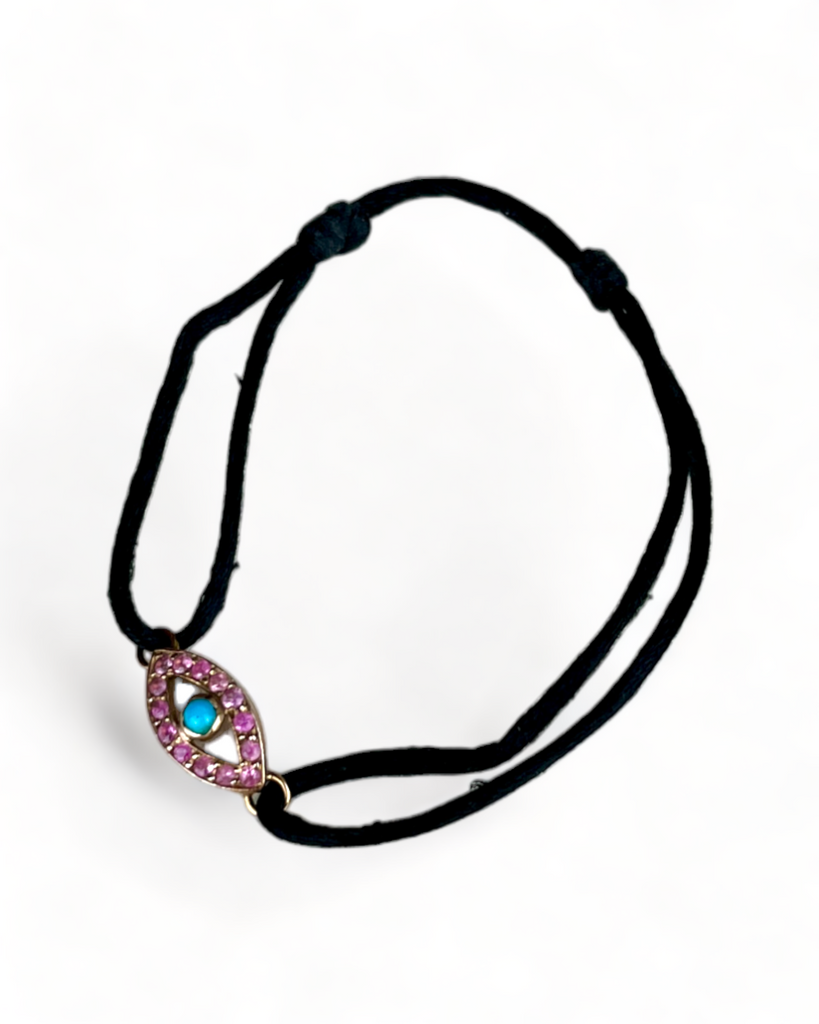Eye Bracelet with Pink Sapphires