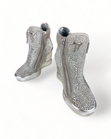 Giuseppe Zanotti Hi-Top Crystal Embellished Studded Sneakers