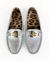 Roberto Cavalli Silver Loafers