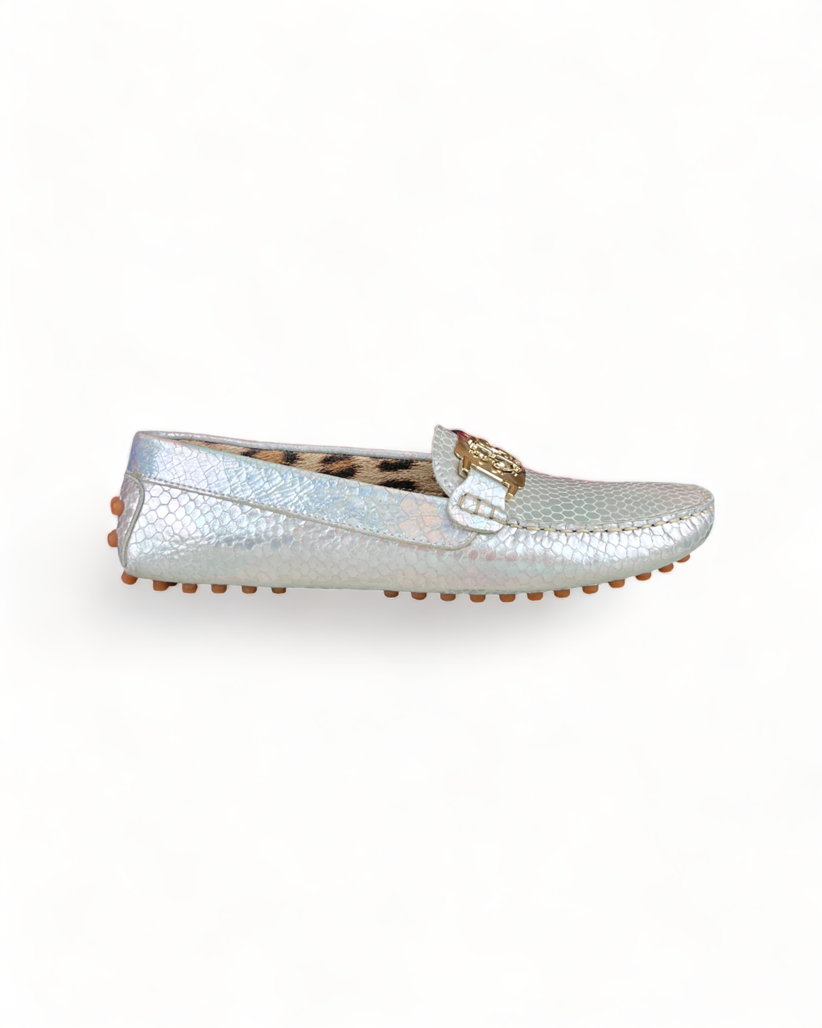 Roberto Cavalli Silver Loafers