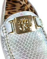 Roberto Cavalli Silver Loafers