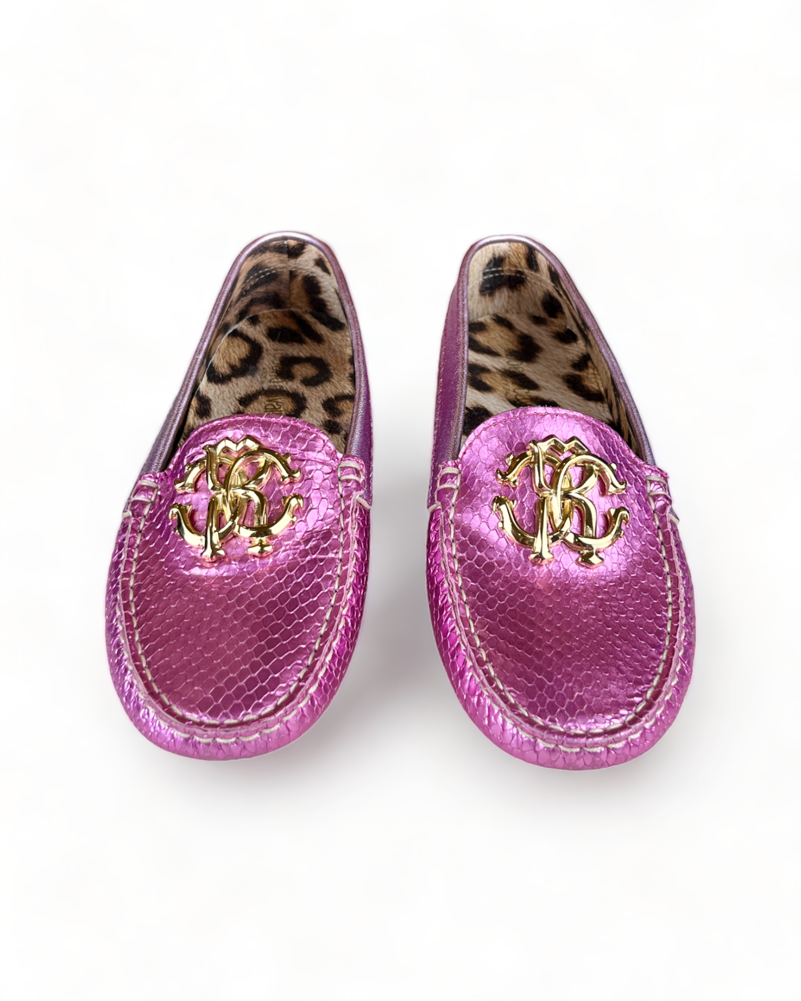 Roberto Cavalli Pink Loafers