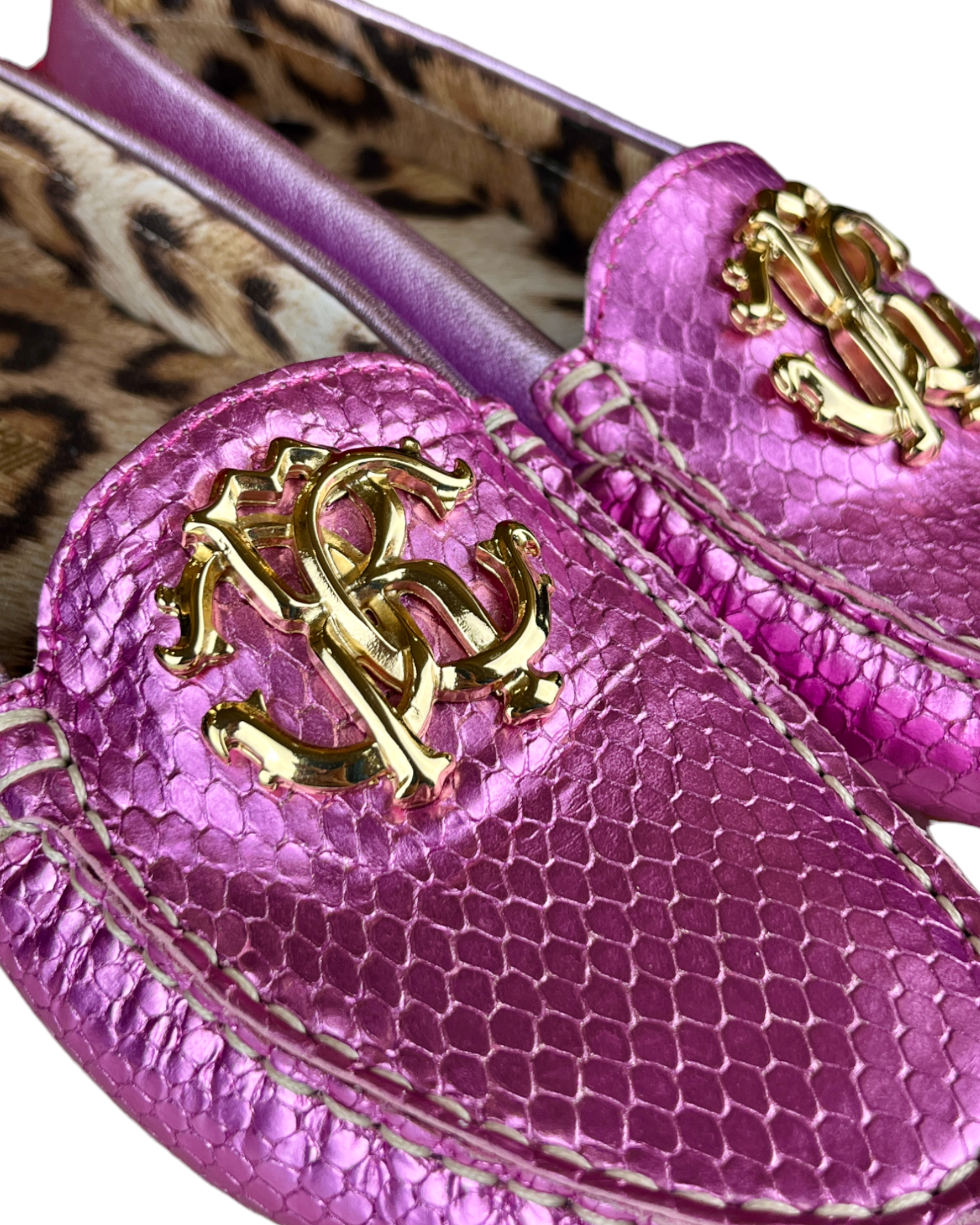 Roberto Cavalli Pink Loafers