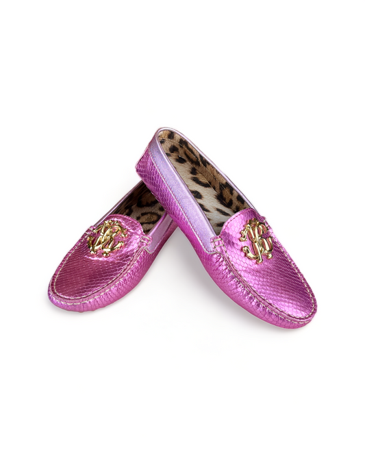 Roberto Cavalli Pink Loafers