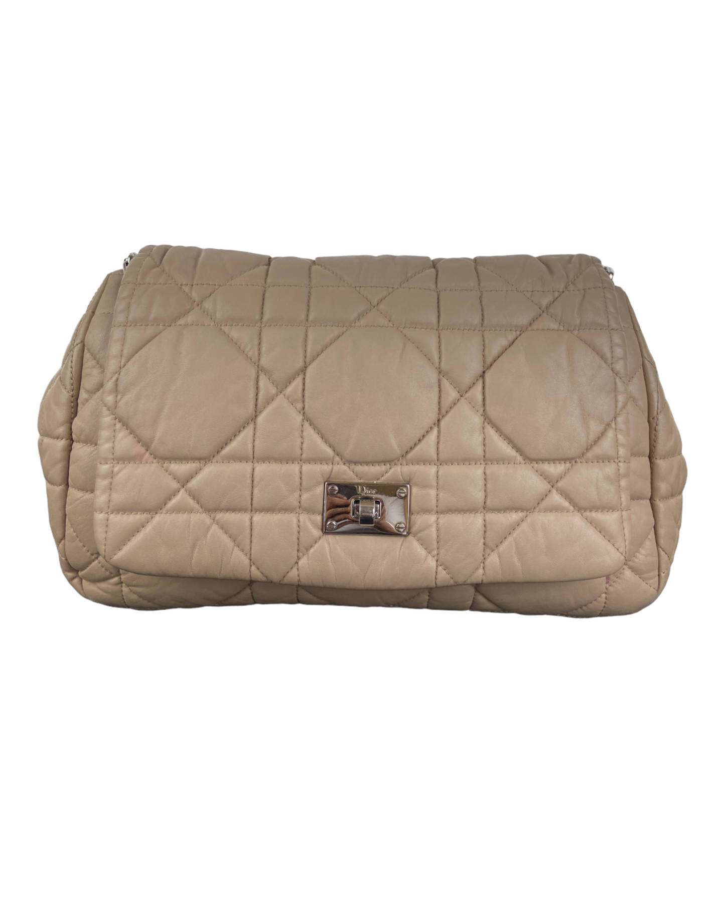 Christian Dior Milly La Foret Handbag Cannage Quilt Lambskin Large