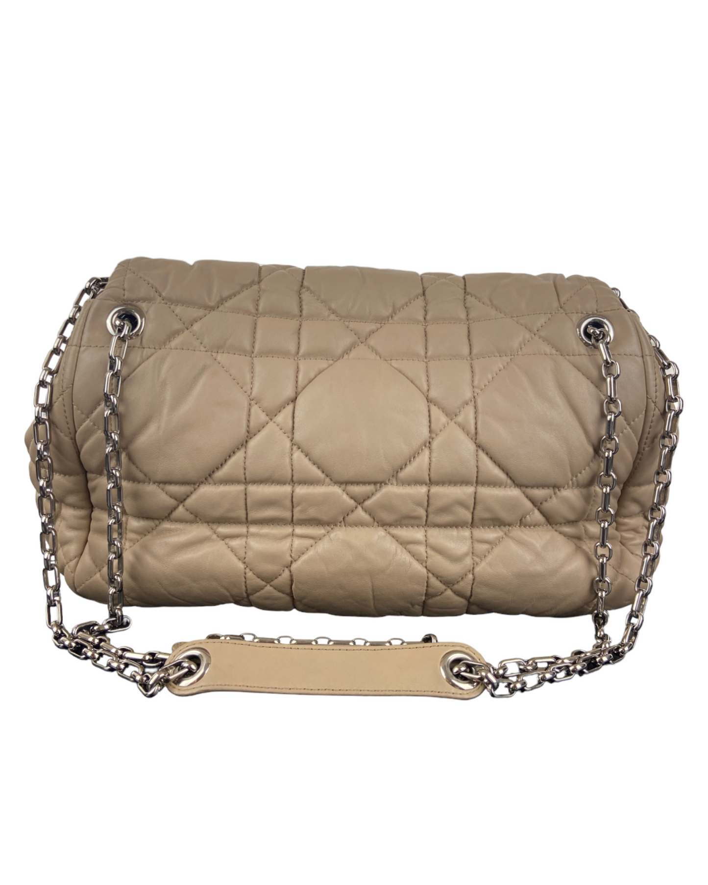 Christian Dior Milly La Foret Handbag Cannage Quilt Lambskin Large