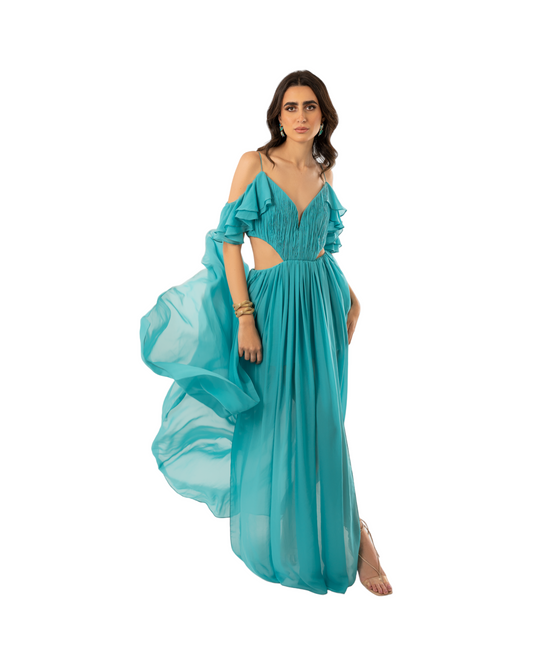 Fatale by Angie Melissae Turquoise Dress