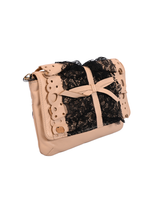 Red Valentino Lace-Trimmed Shoulder Bag