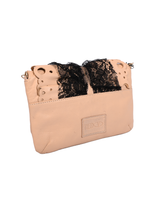 Red Valentino Lace-Trimmed Shoulder Bag