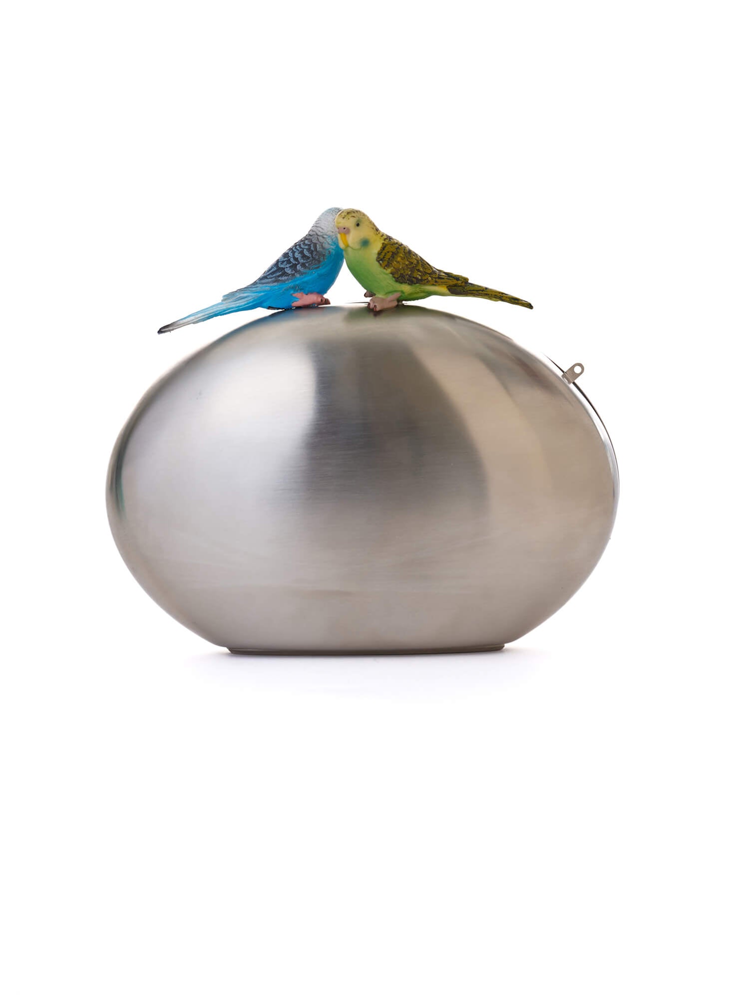 Sarah’s Bag Silver - Birds Metal Clutch