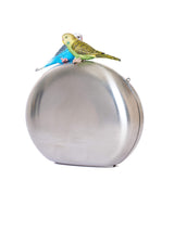 Sarah’s Bag Silver - Birds Metal Clutch
