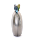 Sarah’s Bag Silver - Birds Metal Clutch