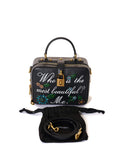 Dolce & Gabbana embellished printed leather shoulder bag