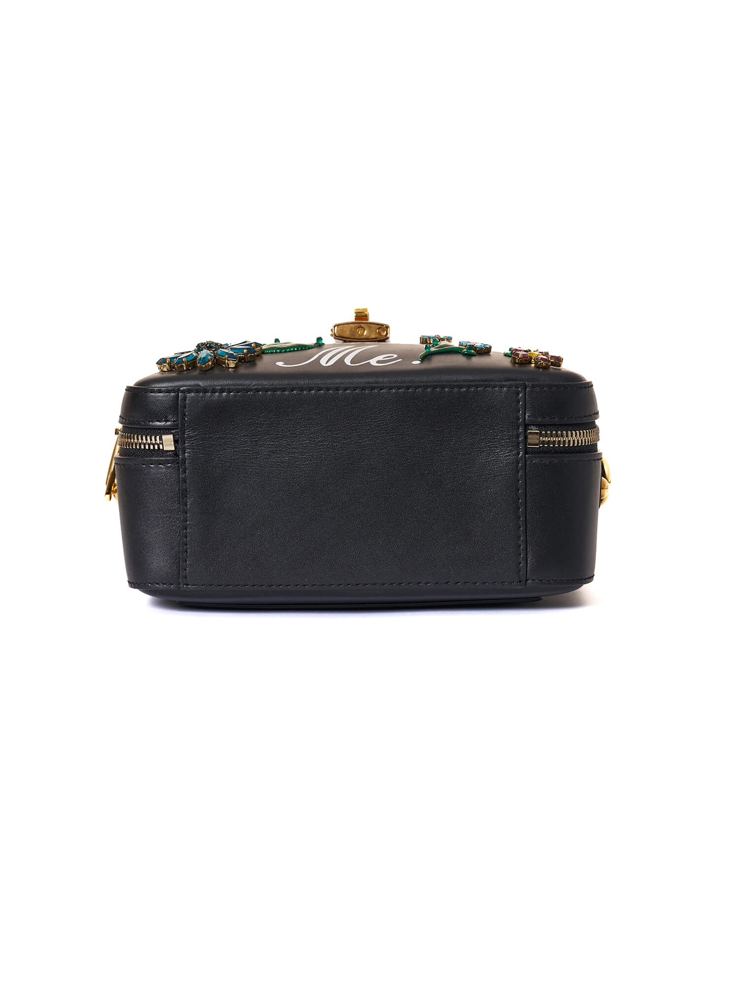 Dolce & Gabbana embellished printed leather shoulder bag