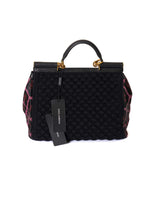 Dolce & Gabbana Miss Sicily Bag Pony Hair and Crochet Medium