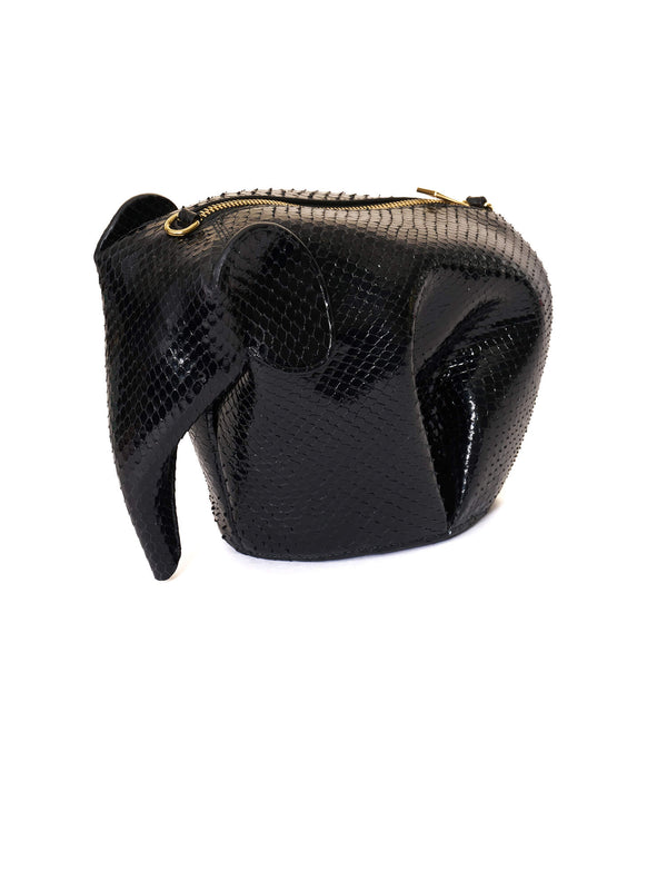 Loewe Elephant Python Mini Bag