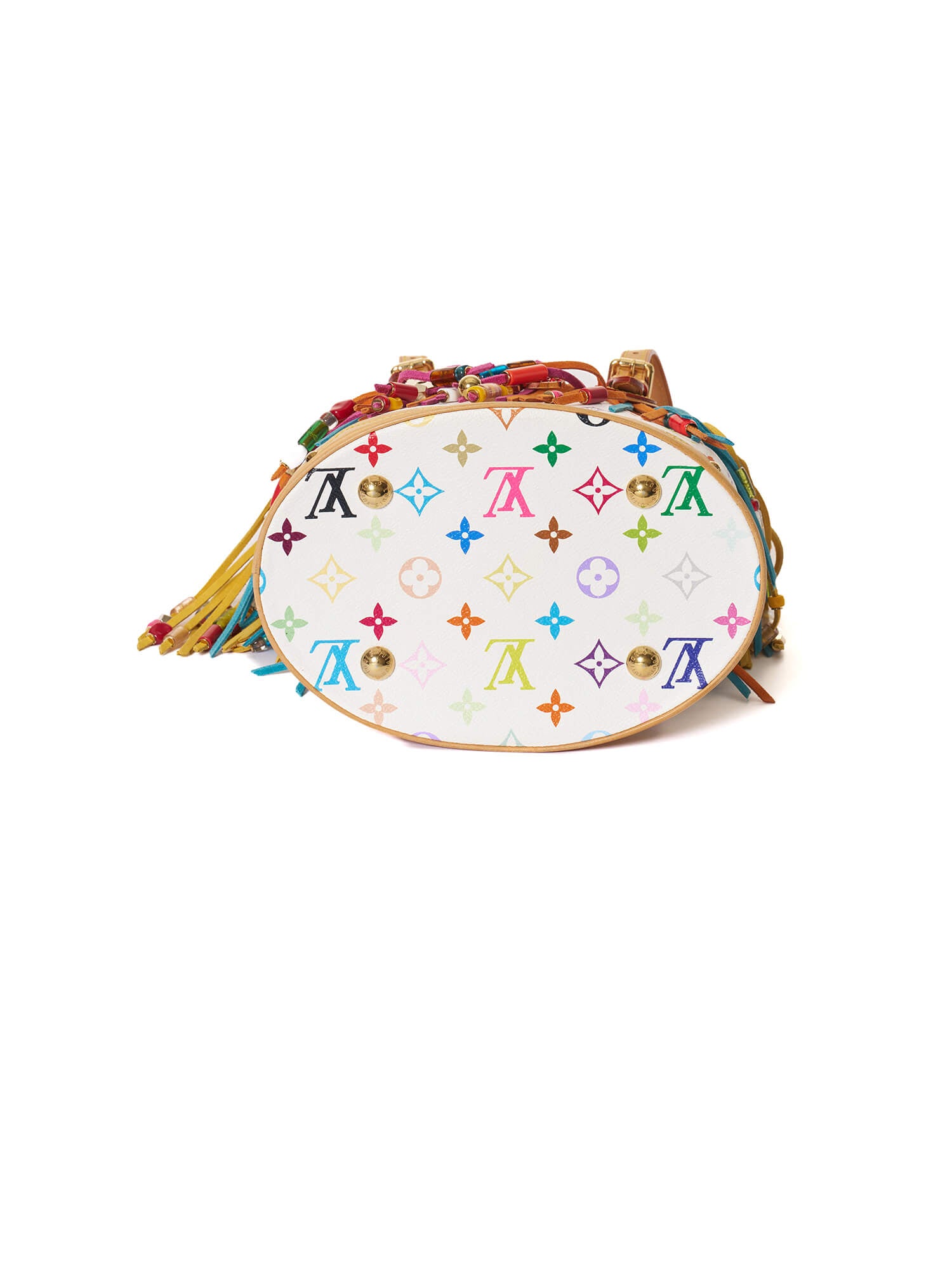 Louis Vuitton Limited Edition Takashi Murakami Fringe Monogram Multicolour Bucket Bag