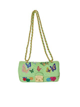 Mauro Volponi Butterfly Crystal-Appliqué Python Flap Bag
