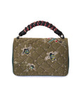 M Industry London Green Suede Top Handle