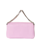 Fendi Leather and Fox Fur Micro Buggie Baguette Bag