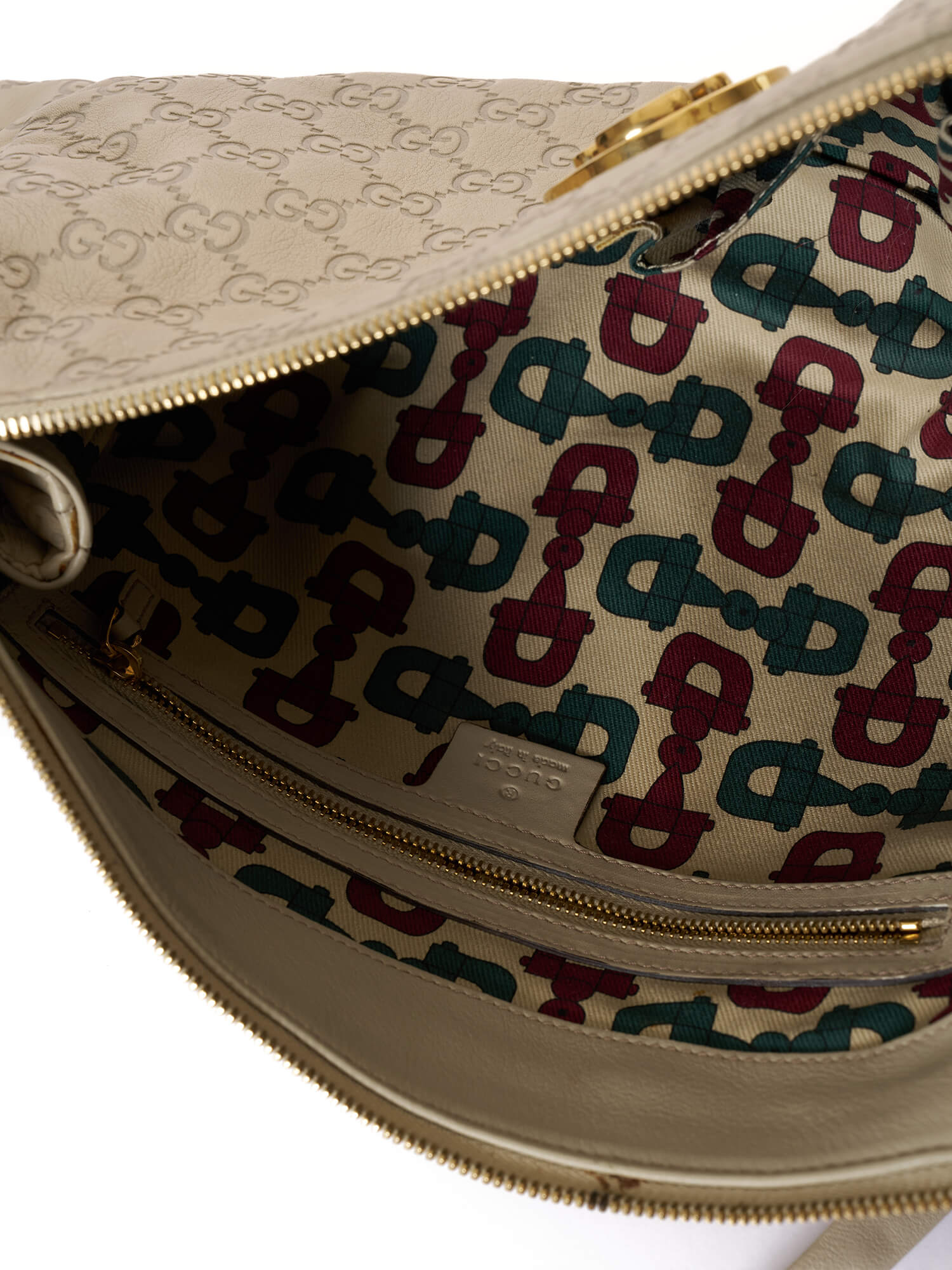 Gucci Ivory GG Hysteria Clutch Bag