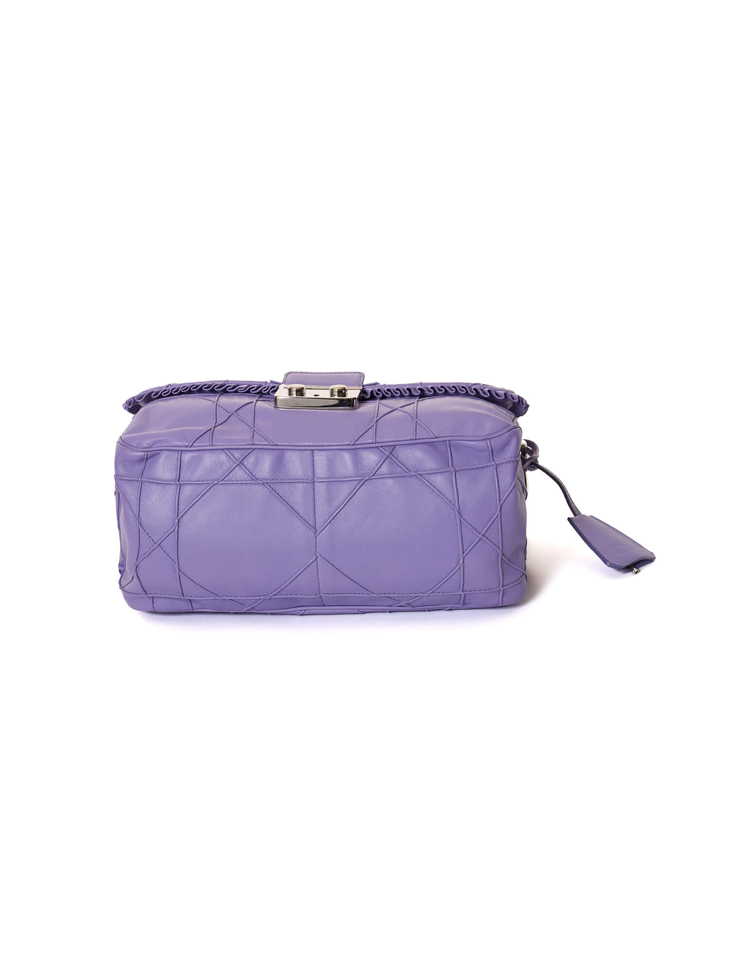 Dior Cannage Leather New Lock Ruffle Flap Bag