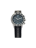 Dior Black Stainless Steel Rubber Diamond Christal CD11431E Women's Wristwatch 38 mm