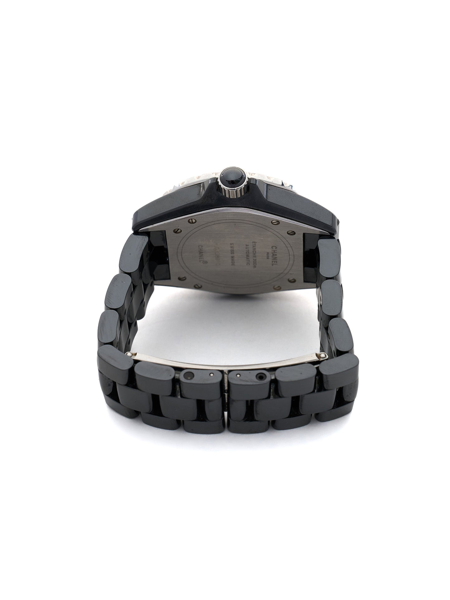 Chanel J12 Black Ceramic & Diamond Bezel Watch