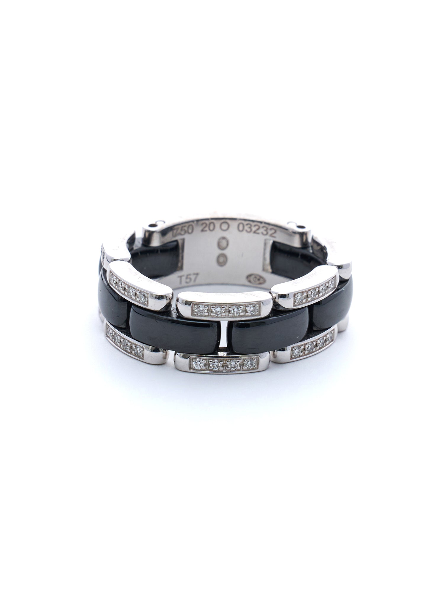 Chanel Ultra Black Ceramic & Diamond Ring