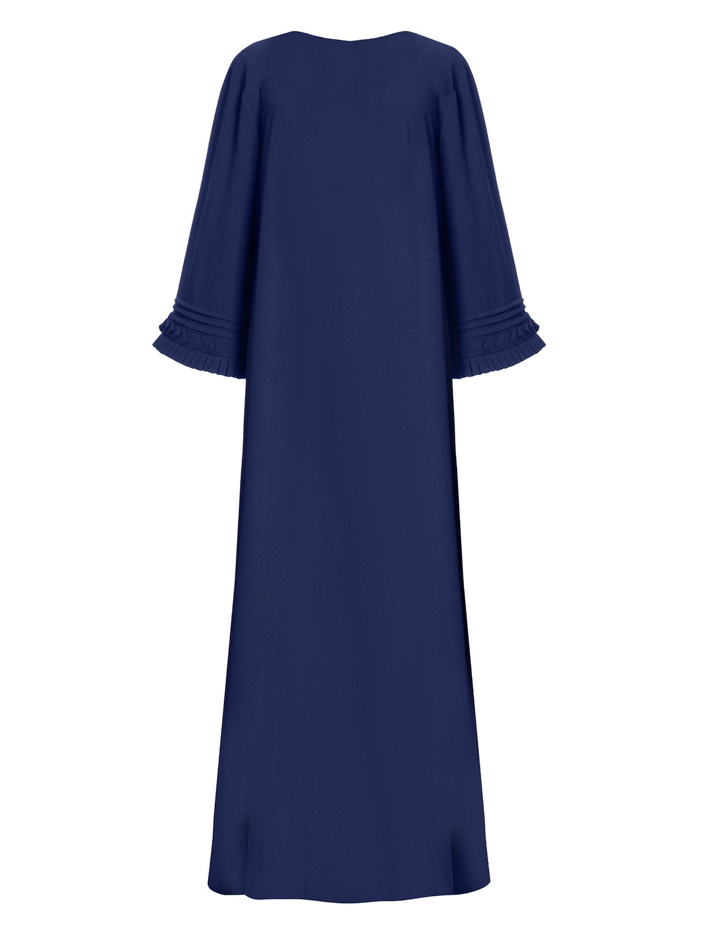 Navy with brown Tassel Galabya