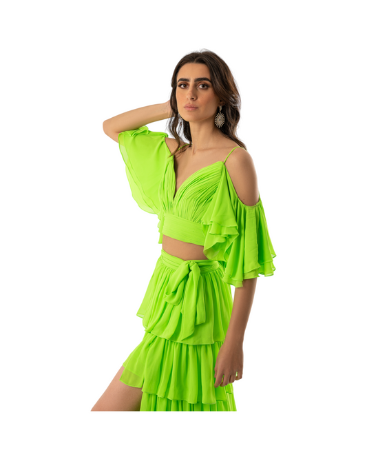 Fatale by Angie Thalea Neon Green Dress