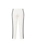 Ivory Peplum Jacket and Tuxedo Stripe Trousers Set