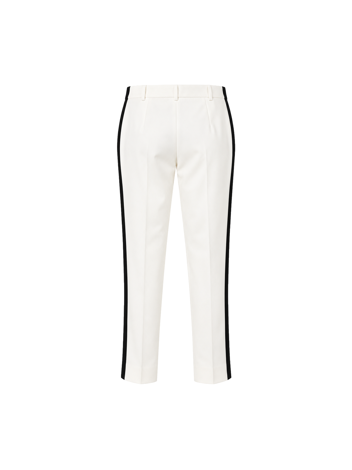 Ivory Peplum Jacket and Tuxedo Stripe Trousers Set