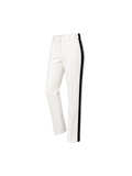 Ivory Peplum Jacket and Tuxedo Stripe Trousers Set