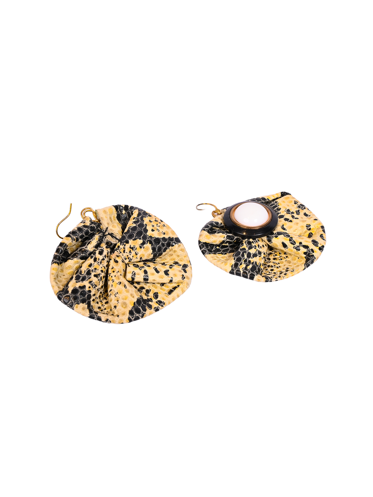 Snake Print Drop Earrings