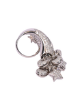 White Gold and Diamond Star Ring