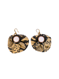 Snake Print Drop Earrings