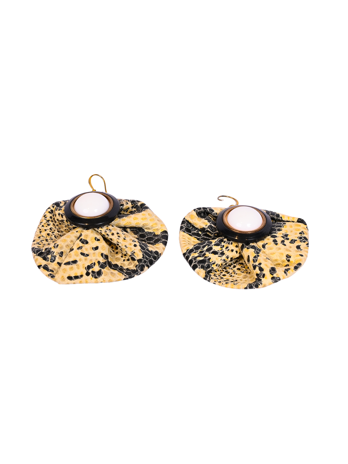Snake Print Drop Earrings