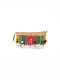 Louis Vuitton Limited Edition Monogram Multicolor Fringe Pochette White