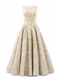 Ivory floral appliqué brocade ball gown front — luxury wedding dress Saudi Arabia | SO. by Sora