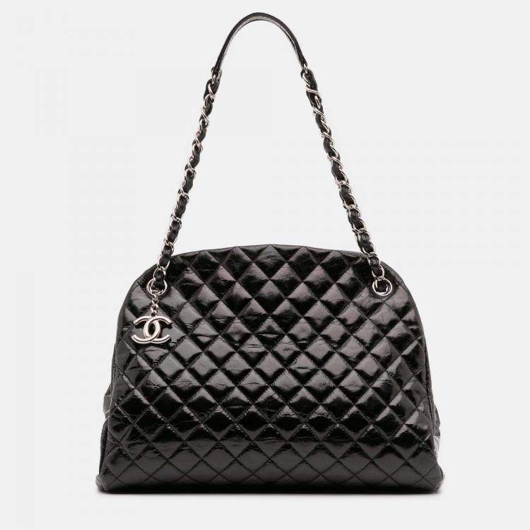 Chanel Black Large Aged Bowling Bag