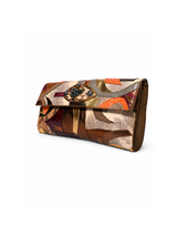 Python patchwork jeweled clutch angle view — buy pre-owned designer clutches online KSA | SO. by Sora