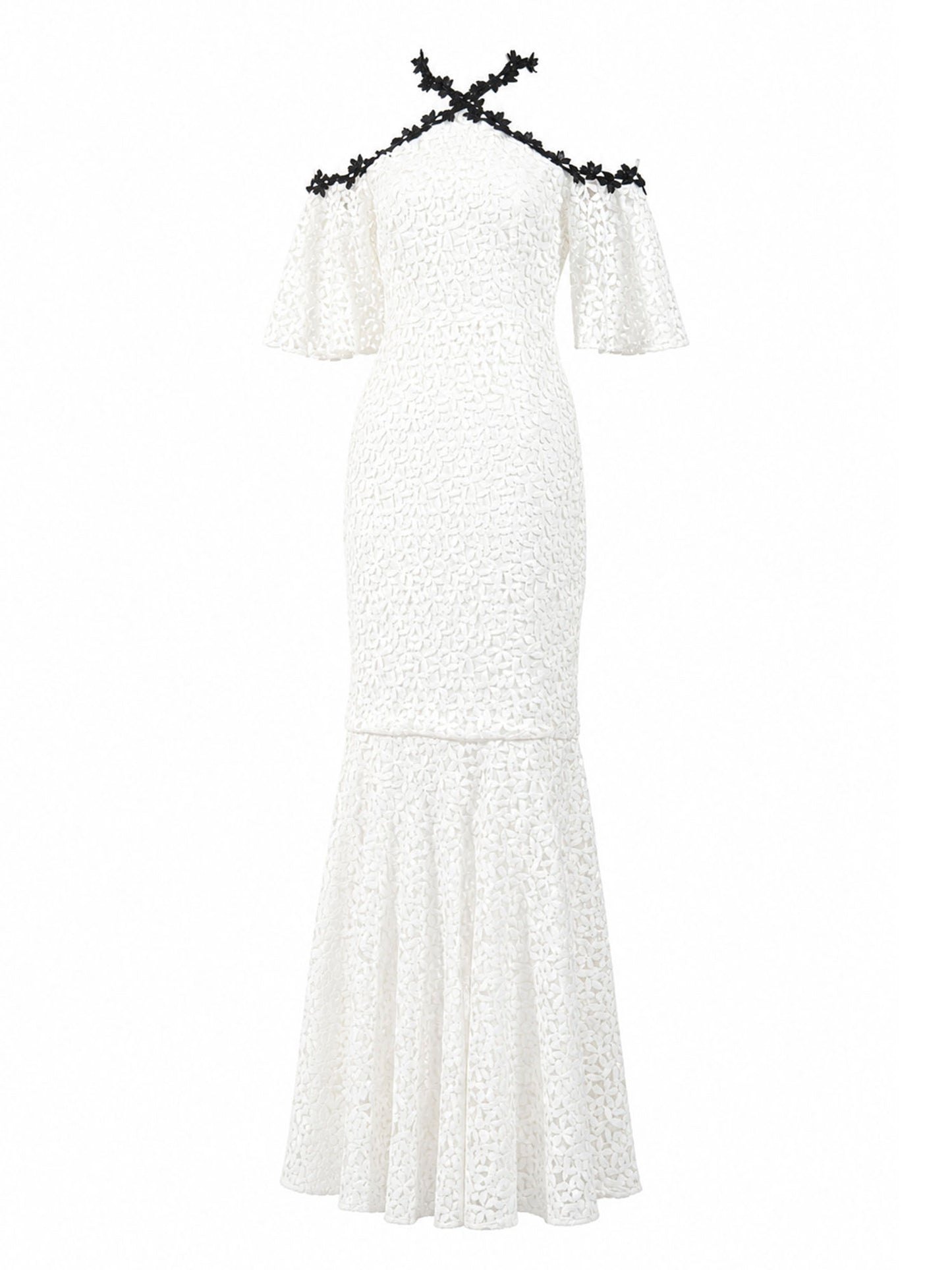 Jill Jill Stuart white lace cold-shoulder dress alternate — designer dress KSA | SO. by Sora