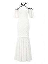 Jill Jill Stuart white lace cold-shoulder dress alternate — designer dress KSA | SO. by Sora