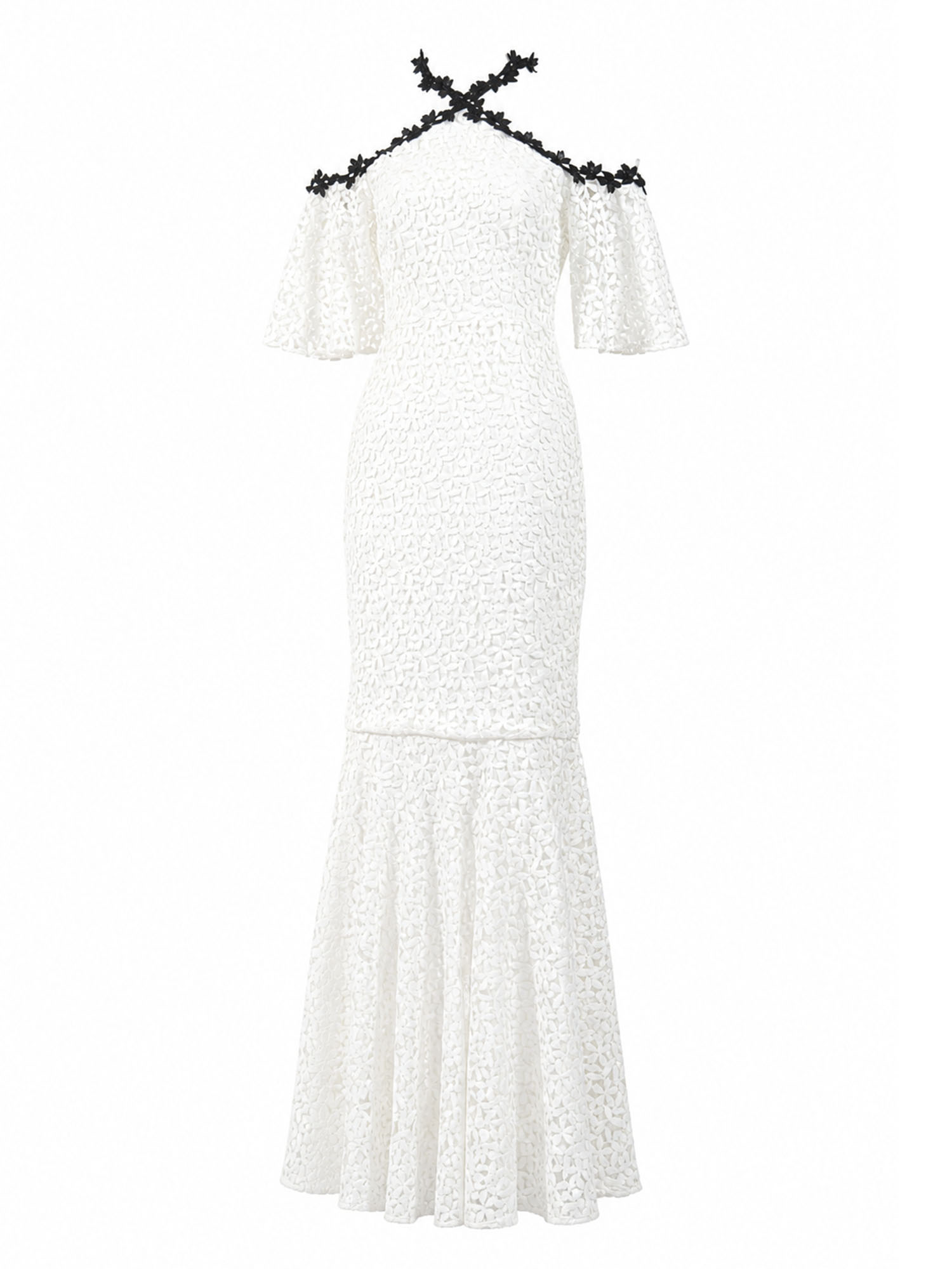Jill Jill Stuart white lace cold-shoulder dress alternate — designer dress KSA | SO. by Sora