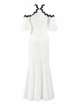Jill Jill Stuart white guipure lace dress back — buy white lace dress Saudi Arabia | SO. by Sora