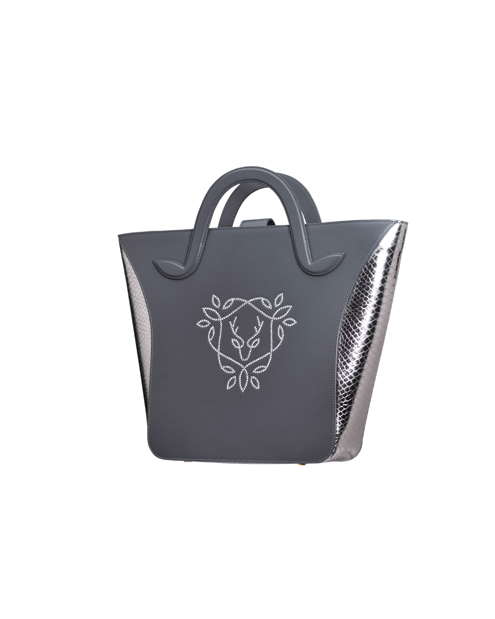 Rania Manasra Grey/Silver Pukka Tote Bag