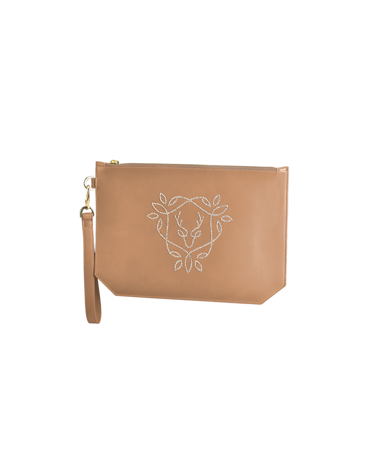 Rania Manasra Camel Leather Pouch