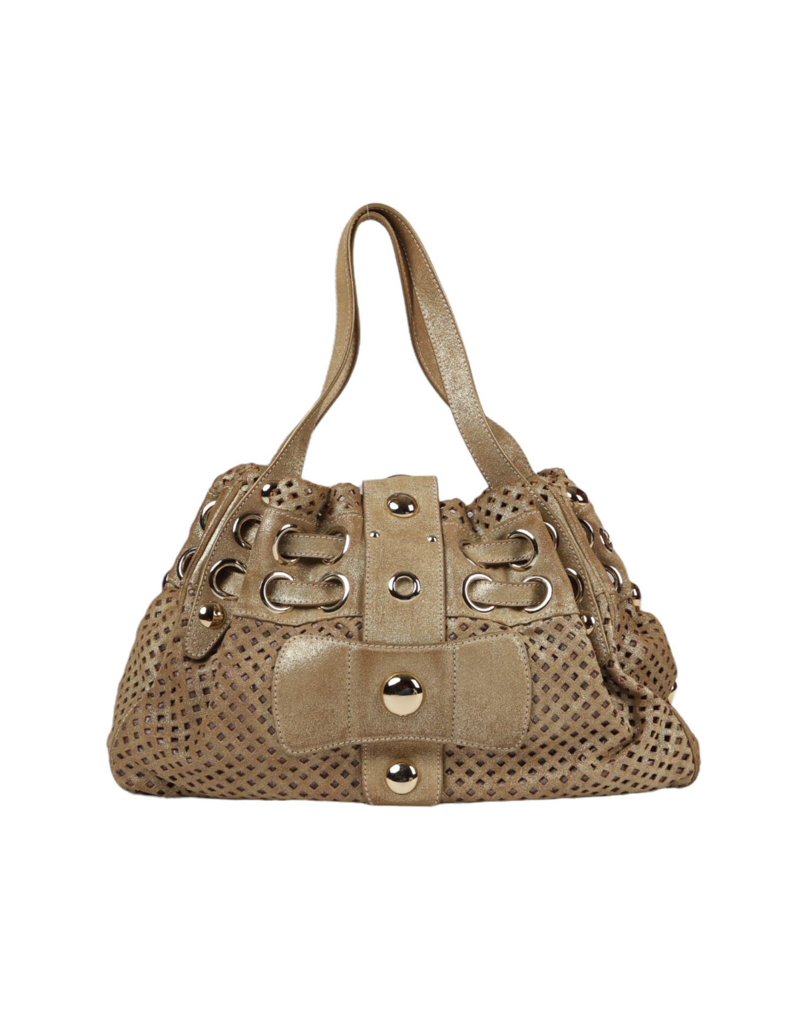 حقيبة كتف باللون المعدني من متجر جيمي تشو