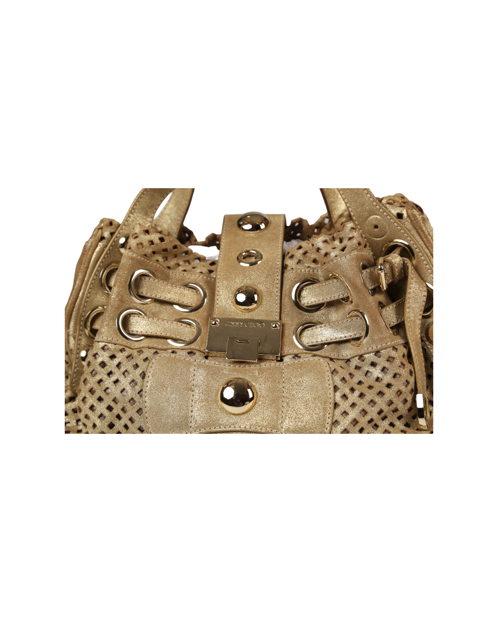 حقيبة كتف باللون المعدني من متجر جيمي تشو